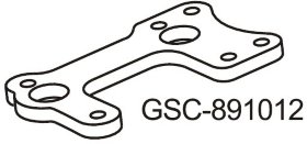 Carbon Fiber Center Diff Support Plate - GSC-891012