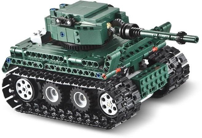 Конструктор Double E Cada Technics, Танк Tiger 1, 313 деталей, пульт управления - C51018W