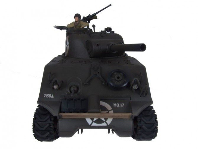 Радиоуправляемый танк Pilotage Sherman M4A3 Green Camouflage масштаб 1:24 27Mhz - RC7317