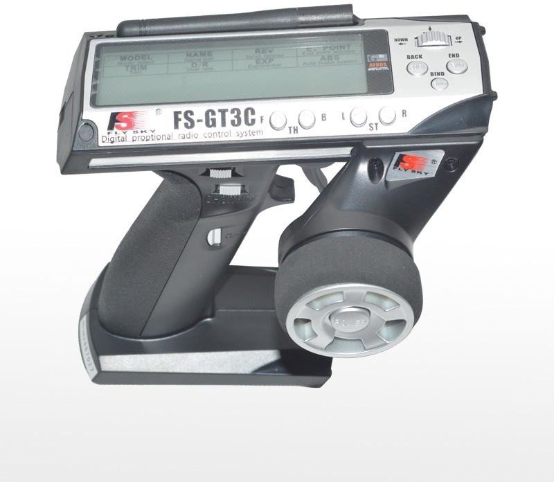 Радиоаппаратура FlySky GT3C с приемником GR3E (3 канала) 2.4гГц - FS-GT3C+GR3E