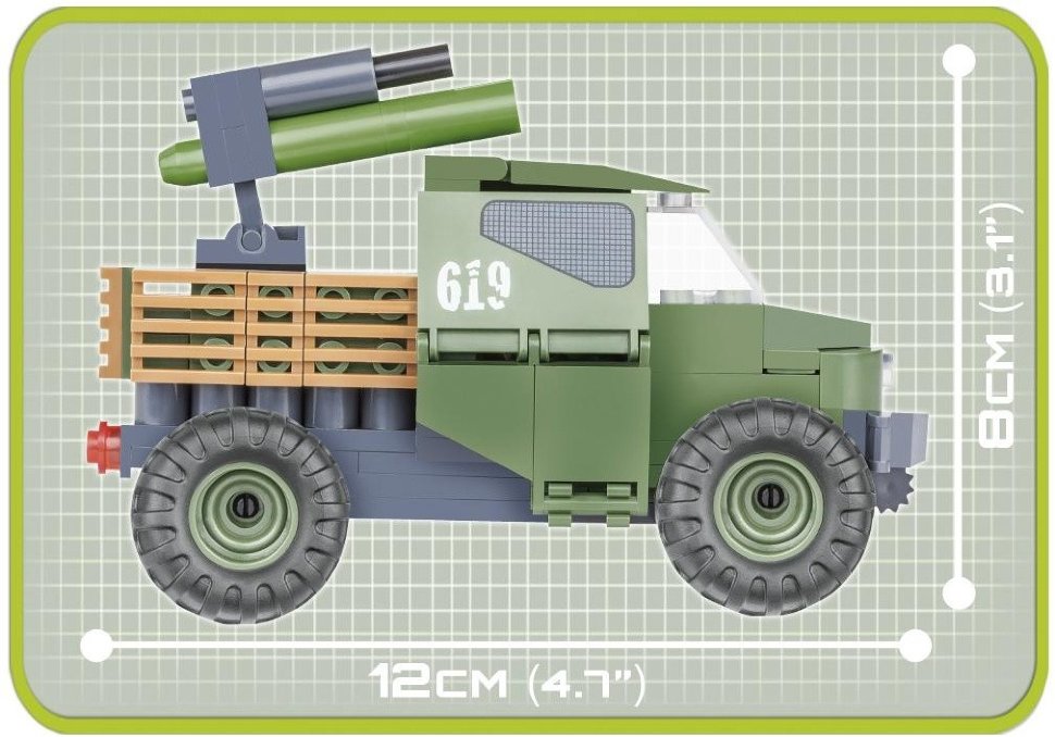 Конструктор COBI Армейский пикап Armored Pickup Truck 4WD - COBI-2160