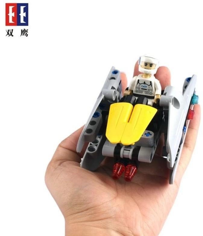 Конструктор Double E Cada Technics звездный отряд, соберите звездный корабль с C54001W+02W+04W (83 детали) - C54003W