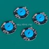 Комплект тормозных дисков с пластиковым шестигранником светящихся (синие) - SWS-3342012_bu