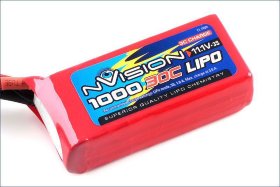 Аккумулятор nVision LiPo 11.1V 3S 30C 1000 mAh - NVO1807