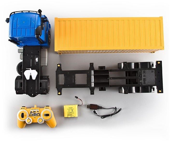 Радиоуправляемый контейнеровоз Double E Mercedes-Benz Arocs 1:20 2.4G - E564-003