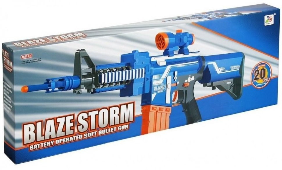 Автомат Zecong Toys *BlazeStorm* с мягкими пулями на батарейках - ZC7054